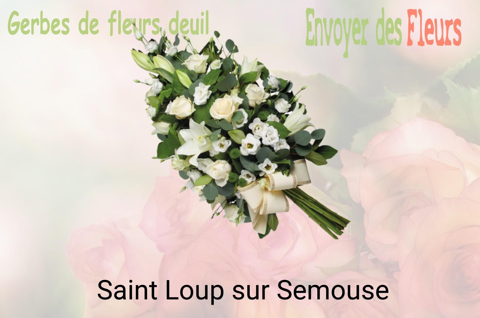 Gerbe de fleurs de deuil livrée à Saint-Loup-sur-Semouse
